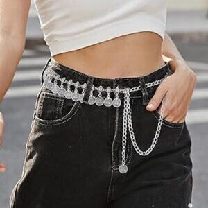 Western Chain Silver Belt